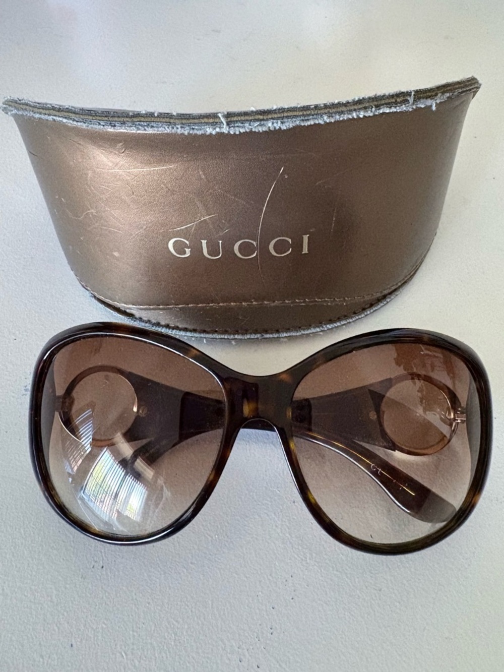 Vintage Gucci Brown Oversized Sunglasses